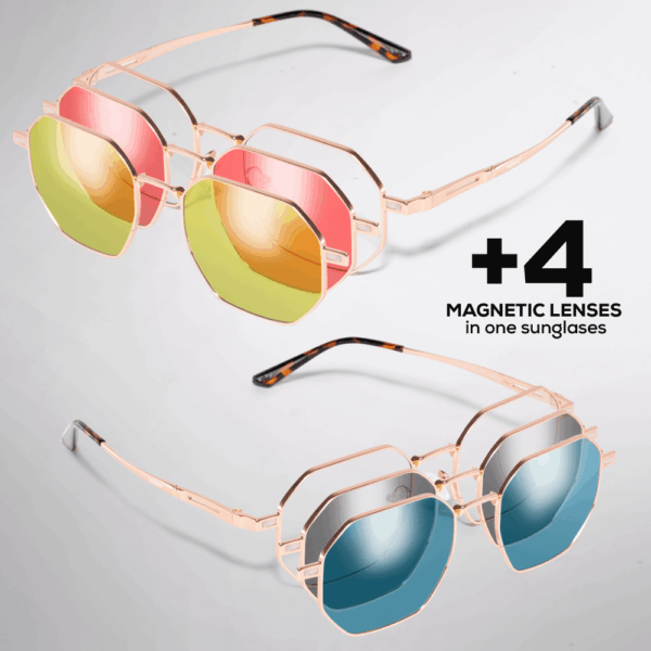 PARGATZ OCTAGONAL GOLD 4 LENSES - Image 3